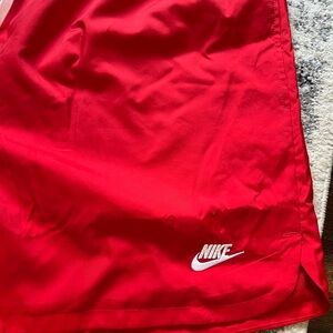 NWT Nike Standard Above the Knee Length Shorts Red